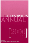 The Philosopher's Annual, Volume 22