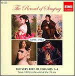 The Record of Singing, 1899-1952: The Very Best of Volumes 1-4 - Adelina Patti (soprano); Aksel Schitz (tenor); Albert Coates (piano); Alda Noni (soprano); Alessandro Bonci (tenor);...