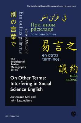 The Sociological Review Monographs 68/2: In Other Terms - SOM (Editor)