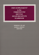 The Supplement to the Thirteenth Mental Measurements Yearbook