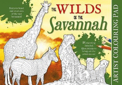 The Wilds of the Savannah Artist Colouring Pad