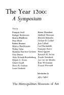 The Year 1200: A Symposium