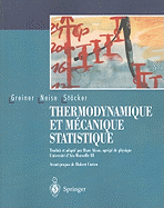 Thermodynamique Et Mecanique Statistique