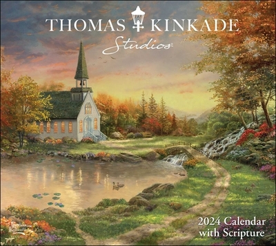 Thomas Kinkade Studios 2024 Deluxe Wall Calendar With Scripture - Kinkade, Thomas