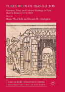 Thresholds of Translation: Paratexts, Print, and Cultural Exchange in Early Modern Britain (1473-1660)