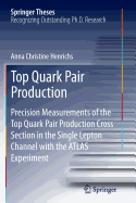 Top Quark Pair Production: Precision Measurements of the Top Quark Pair Production Cross Section in the Single Lepton Channel with the Atlas Experiment