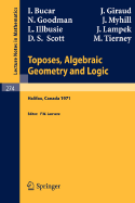 Toposes, Algebraic Geometry and Logic: Dalhousie University, Halifax, January 16-19, 1971