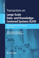 Transactions on Large-Scale Data- And Knowledge-Centered Systems XLVIII: Special Issue in Memory of Univ. Prof. Dr. Roland Wagner