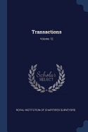 Transactions; Volume 12