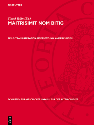 Transliteration, ?bersetzung, Anmerkungen - Tekin,  inasi (Editor)