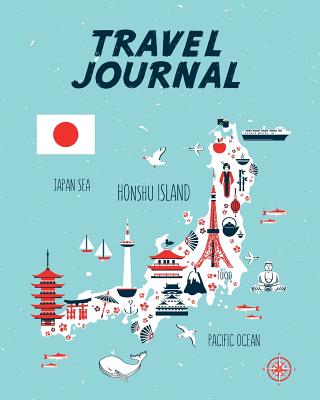 Travel Journal: Kid's Travel Journal. Map Of Japan. Simple, Fun Holiday Activity Diary And Scrapbook To Write, Draw And Stick-In. (Japan Map, Vacation Notebook, Adventure Log) - Journals, Pomegranate