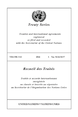 Treaty Series 3162 (English/French Edition) - United Nations Office of Legal Affairs