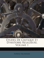 ?tudes de Critique Et d'Histoire Religieuse, Volume 1