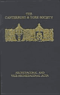 Twelfth-Century English Archidiaconal and Vice-Archidiaconal ACTA