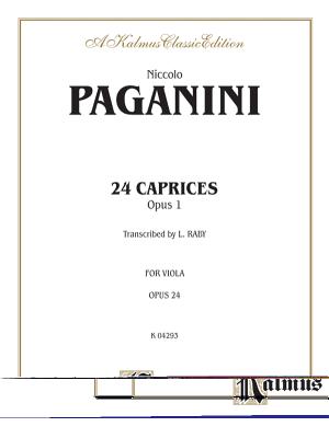 Twenty-Four Caprices, Op. 1: Transcribed for Viola Solo - Paganini, Niccol (Composer)