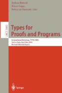 Types for Proofs and Programs: International Workshop, Types '95, Torino, Italy, June 5 - 8, 1995 Selected Papers