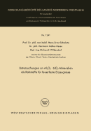 Untersuchungen an Al2o3 - Sio2-Mineralien ALS Rohstoffe Fur Feuerfeste Erzeugnisse