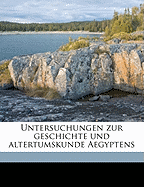 Untersuchungen Zur Geschichte Und Altertumskunde Aegyptens; Volume 9