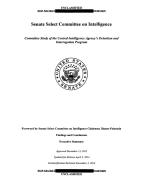 US Senate Torture Report: Committee Study of the Central Intelligence Agency's Detention and Interrogation Program