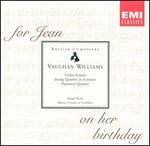 Vaughan Williams: Violin Sonata; String Quartet in A minor; Phantasy Quintet