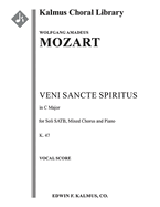 Veni Sancte Spiritus, K.47: Vocal Score