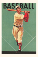 Vintage Journal Baseball Batter Poster
