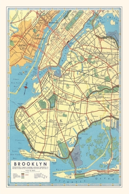 Vintage Journal Map of Brooklyn, New York - Found Image Press (Producer)