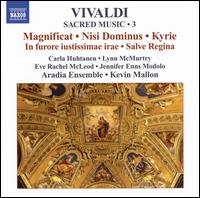 Vivaldi: Sacred Music, Vol. 3 - Aradia Ensemble; Carla Huhtanen (soprano); Eve Rachel McLeod (soprano); Jennifer Enns Modolo (mezzo-soprano);...