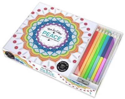 Vive Le Color! Peace (Adult Coloring Book and Pencils): Color Therapy Kit - Abrams Noterie