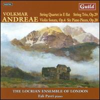 Volkmar Andreae: Chamber Works - Fali Pavri (piano); Justin Pearson (cello); Locrian Ensemble; Philip Dukes (viola); Rita Manning (violin)