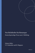 Von Richthofen Bis Remarque: Deutschsprachige Prosa Zum I. Weltkrieg