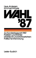 Wahl '87 - Andersen, Uwe, and Woyke, Wichard