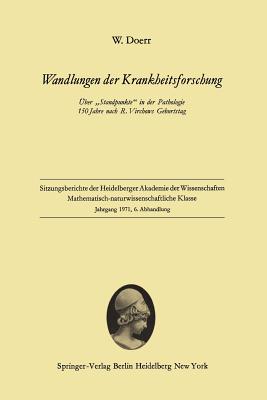 Wandlungen Der Krankheitsforschung: Uber "Standpunkte" in Der Pathologie 150 Jahre Nach R. Virchows Geburtstag - Doerr, Wilhelm