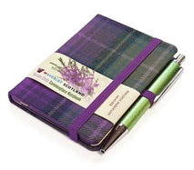 Waverley S.T. (S): Heather Mini with Pen Pocket Genuine Tartan Cloth Commonplace Notebook