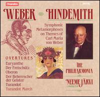Weber: Overtures; Hindemith: Symphonic Metamorphoses on the Themes of Carl Maria von Weber - Philharmonia Orchestra; Neeme Jrvi (conductor)
