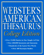 Webster's American Thesaurus, College Edition