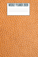 Weekly Planer 2020: Orange Leather Style - 6x9 - 53 Pages