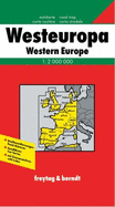 Westeuropa, Autokarte =: Carte Routiere = Road Map = Carta Stradale: 1:2 000 000