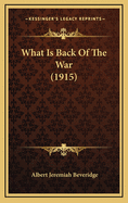 What Is Back of the War (1915)