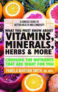 What you must know about Vitamins, Minerals and Herbs