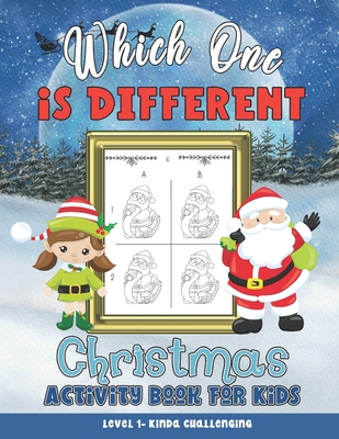 Which One Is Different Christmas Activity Book: 100 Holiday Puzzles for Kids to Solve and Color - Joyful Haven Press