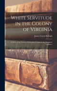 White Servitude in the Colony of Virginia: A Study of the System of Indentured Labor in the American Colonies;