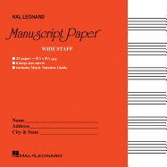 Wide Staff Manuscript Paper (Red Cover)