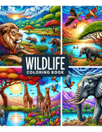 Wildlife coloring book: Amazing Wild Animals Grayscale.colouring For Adult