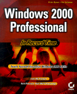 Windows 2000 Professional: In Record Time - Dyson, Peter, and Coleman, Pat