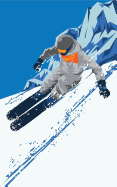 Wintersport - Modern Ski Alpin Collection: Bujo Journal- Moodboard - Gedankenbuch: Notizbuch - Tagebuch - Passwortbuch - Notizheft - Sketchnotes - Blankobuch [din A5 - Softcover - Punkteraster - Dot Grid]