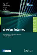 Wireless Internet: 6th International Icst Conference, Wicon 2011, Xi'an, China, October 19-21, 2011, Revised Selected Papers