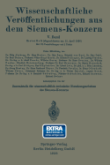Wissenschaftliche Verffentlichungen aus dem Siemens-Konzern: Fnfter Band 1926-1927