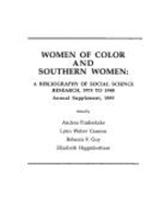 Women of Color & Southern Women: A Bibliography of Social Science Research 1975-1988. Annual Supplement, 1990