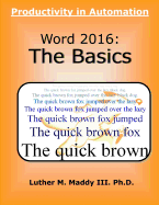 Word 2016: The Basics